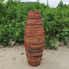 Tall Rattan Floor Vase for Bamboo and Floral Displays