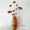 Tall Rattan Floor Vase for Bamboo and Floral Displays