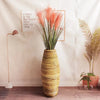 Tall Rattan Floor Vase for Bamboo and Floral Displays