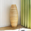 Tall Rattan Floor Vase for Bamboo and Floral Displays