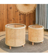 Rattan Plant Stand for Indoor and Outdoor Gardening