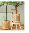 Rattan Plant Stand for Indoor and Outdoor Gardening