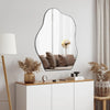 Large Irregular Asymmetrical Mirror for Unique Modern Interiors