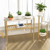 Bamboo Shelf for Indoor Plants and Storage