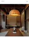 Handwoven Bamboo Pendant Lamp for Modern Living Room Lighting