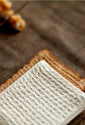 Handmade Cotton Linen Dishcloth for Tea Ceremony and Kitchen Use