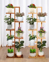 ROSSNY Bamboo Plant Stand for Indoor Plants and Corner Decor