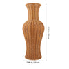 Rattan Floor Vase for Rustic Home and Floral Arrangements