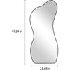 Large Irregular Asymmetrical Mirror for Unique Modern Interiors