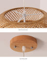 Handwoven Bamboo Pendant Lamp for Modern Living Room Lighting