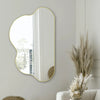 Large Irregular Asymmetrical Mirror for Unique Modern Interiors