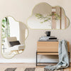Large Irregular Asymmetrical Mirror for Unique Modern Interiors