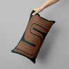 Brown Pattern Long Pillowcase for Sofa and Bedroom Decor