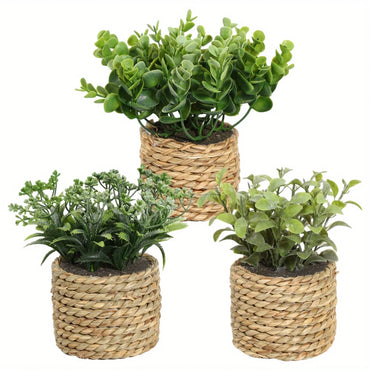Artificial Eucalyptus Plant Potted for Home and Office Decorations
