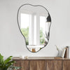 Large Irregular Asymmetrical Mirror for Unique Modern Interiors