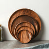 Acacia Wood Dinnerware Set for Salads and Desserts