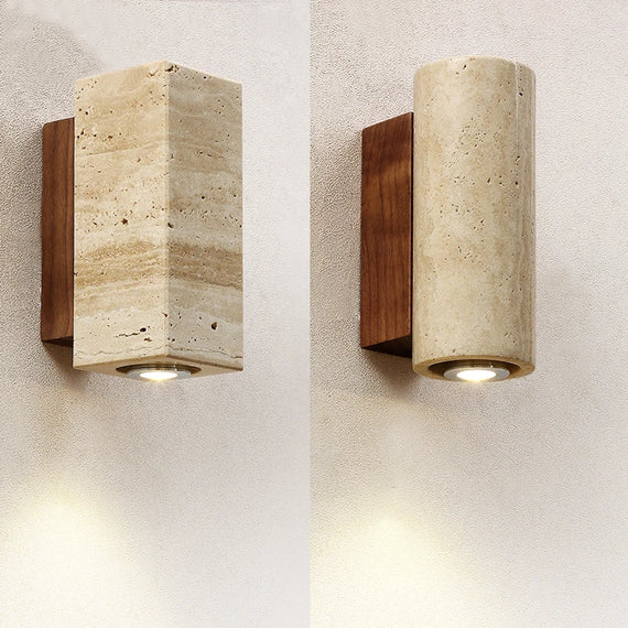 Wabi Sabi Marble Wall Lamp for Bedroom, Staircase, and Corridor Decor