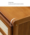 Solid Wood Bedside Table with Storage Cabinet for Modern Bedrooms