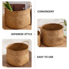 Japanese Style Woven Seagrass Baskets for Storage and Decor