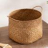 Japanese Style Woven Seagrass Baskets for Storage and Decor