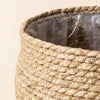 Large Natural Seagrass Planter for Indoor Plants