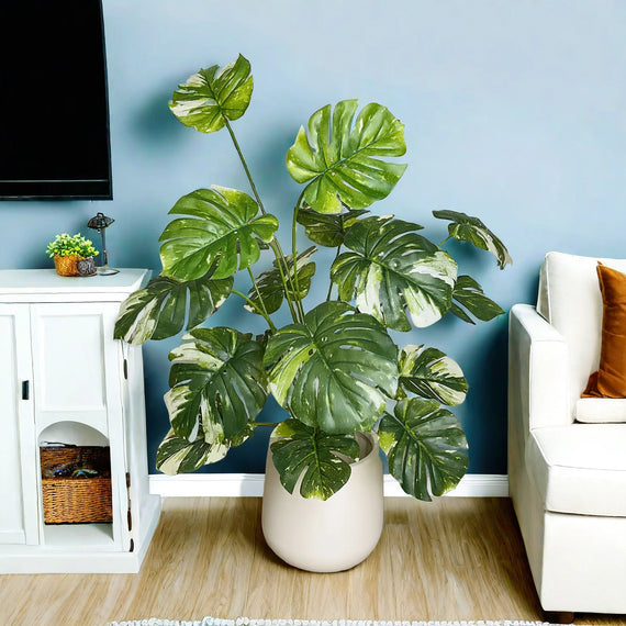 Artificial Monstera Branches for Realistic Greenery Decor
