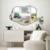 Large Irregular Asymmetrical Mirror for Unique Modern Interiors