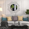 Large Irregular Asymmetrical Mirror for Unique Modern Interiors