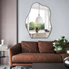 Large Irregular Asymmetrical Mirror for Unique Modern Interiors