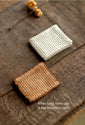 Handmade Cotton Linen Dishcloth for Tea Ceremony and Kitchen Use