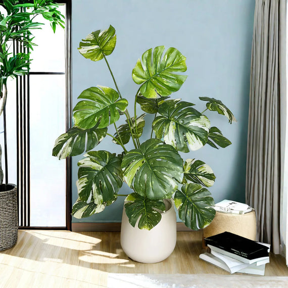 Artificial Monstera Branches for Realistic Greenery Decor