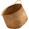 Japanese Style Woven Seagrass Baskets for Storage and Decor