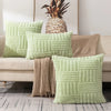 Geometric Plush Cushion Cover for Decorative Pillows (45x45cm)