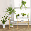 Bamboo Shelf for Indoor Plants and Storage