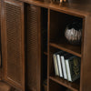 Mid-Century Rattan Sideboard Cabinet for Dining Room and Entryways