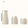 Ceramic Vase Set for Pampas Grass and Dried Flower Home Decor