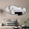 Large Irregular Asymmetrical Mirror for Unique Modern Interiors