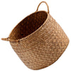 Japanese Style Woven Seagrass Baskets for Storage and Decor