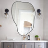Large Irregular Asymmetrical Mirror for Unique Modern Interiors