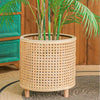 Rattan Plant Stand for Indoor and Outdoor Gardening