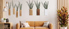 Wooden Wall Planter for Hanging Artificial Plants and Living Room Decor