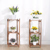 Multi-Tier Bamboo Plant Stand for Bonsai and Flower Display