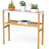 Bamboo Shelf for Indoor Plants and Storage