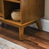 Mid-Century Rattan Sideboard Cabinet for Dining Room and Entryways