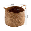 Japanese Style Woven Seagrass Baskets for Storage and Decor