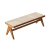 Japanese Rattan Bench for Dining and Relaxation Spaces