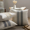 Cotton Canvas Striped Cushion Cover for Sofa and Bedroom Decor