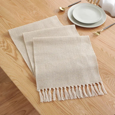 Handwoven Linen Table Runner for Home and Event Decoration
