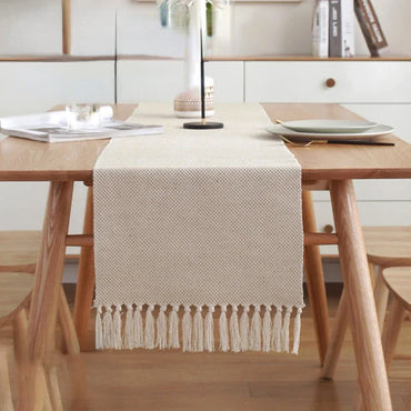Handwoven Linen Table Runner for Home and Event Decoration