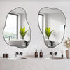 Large Irregular Asymmetrical Mirror for Unique Modern Interiors